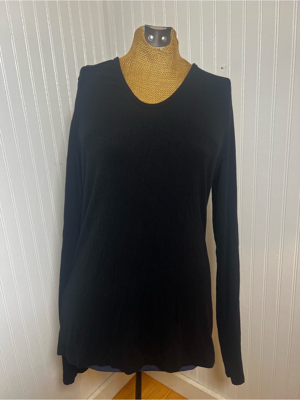 Black Long-Sleeve Nordstrom Rack Women's Top